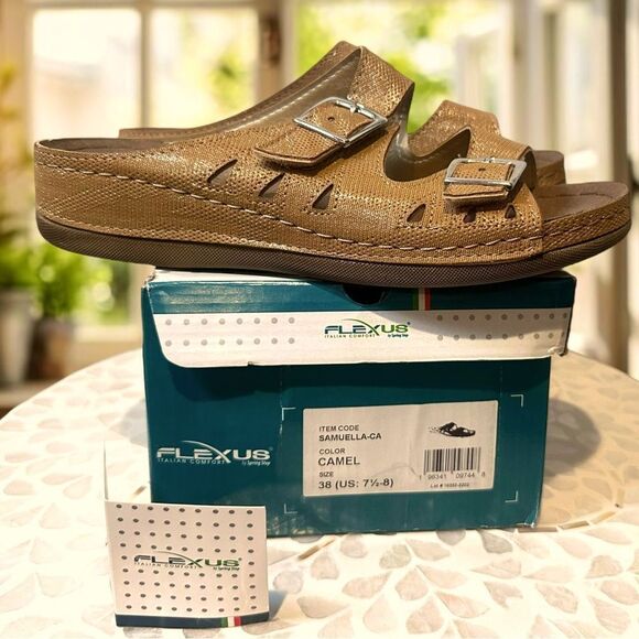 Flexus by Spring Step Samuella Supportive 2 Strap Sandal Slide Mule Size EU 38 - Picture 15 of 15